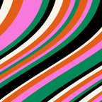 Wavy Stripes XIV - Bold Retro Coffee Mug Gallery Image 2