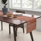 Old Market Textile in Faded Terracotta Table Runner Gallery Image 2