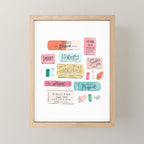 Positive Affirmation Erasers  Mini Art Print Gallery Image 1