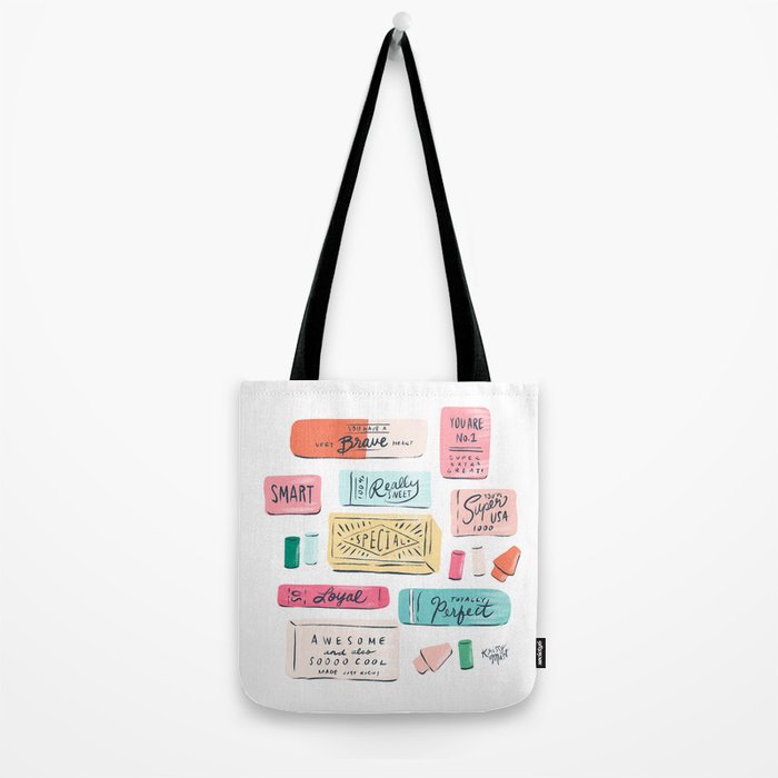 Positive Affirmation Erasers  Tote Bag Gallery Image 2