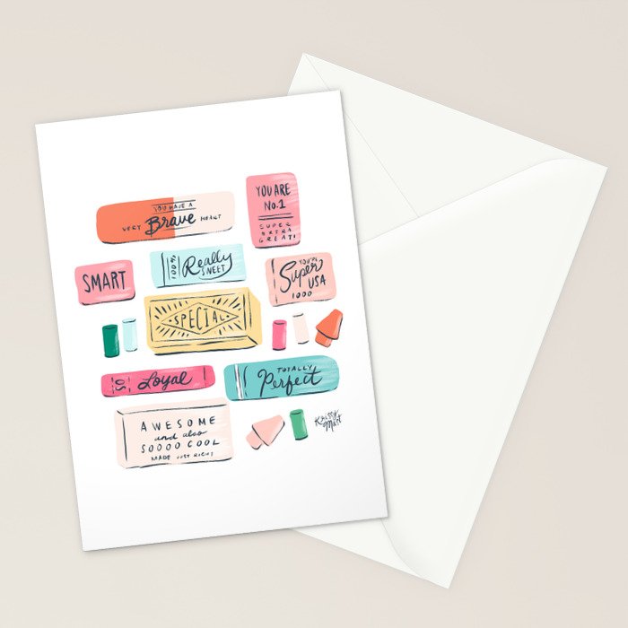 Positive Affirmation Erasers  Stationery Card Gallery Image 2