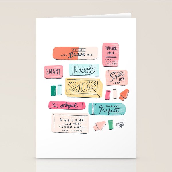 Positive Affirmation Erasers  Stationery Card Gallery Image 2