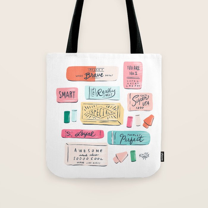 Positive Affirmation Erasers  Tote Bag Gallery Image 1