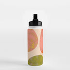 abstract painterly mid century shapes Water Bottle Gallery Image 2