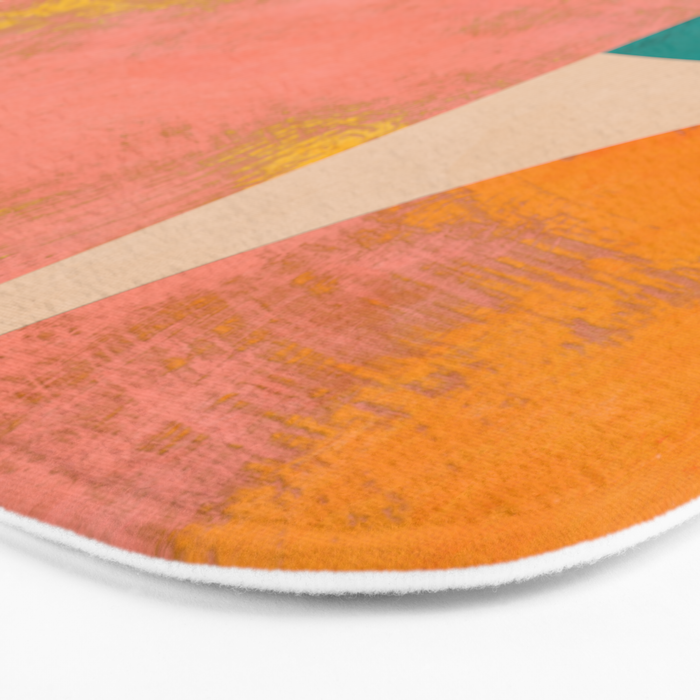 abstract painterly mid century shapes Bath Mat Gallery Image 3