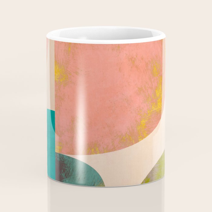 abstract painterly mid century shapes Coffee Mug Gallery Image 4