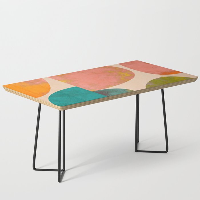 abstract painterly mid century shapes Coffee Table Gallery Image 1
