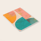abstract painterly mid century shapes Notebook Gallery Image 3