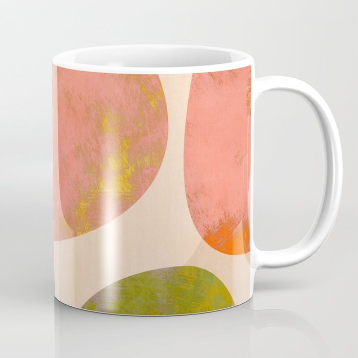 abstract painterly mid century shapes Coffee Mug Gallery Image 1