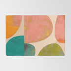 abstract painterly mid century shapes Rug Gallery Image 2