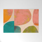 abstract painterly mid century shapes Welcome Mat Gallery Image 1