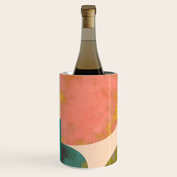 abstract painterly mid century shapes Wine Chiller Gallery Image 1