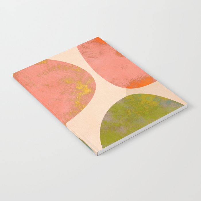 abstract painterly mid century shapes Notebook Gallery Image 1