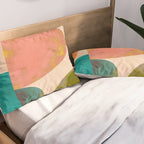 abstract painterly mid century shapes Pillow Sham Gallery Image 2