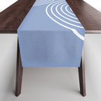 Periwinkle Blue Minimalist Table Runner Gallery Image 1