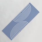 Periwinkle Blue Minimalist Yoga Mat Gallery Image 1