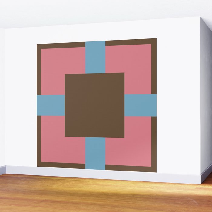 Geometric Warm Revival Block Wall Mural Gallery Image 2