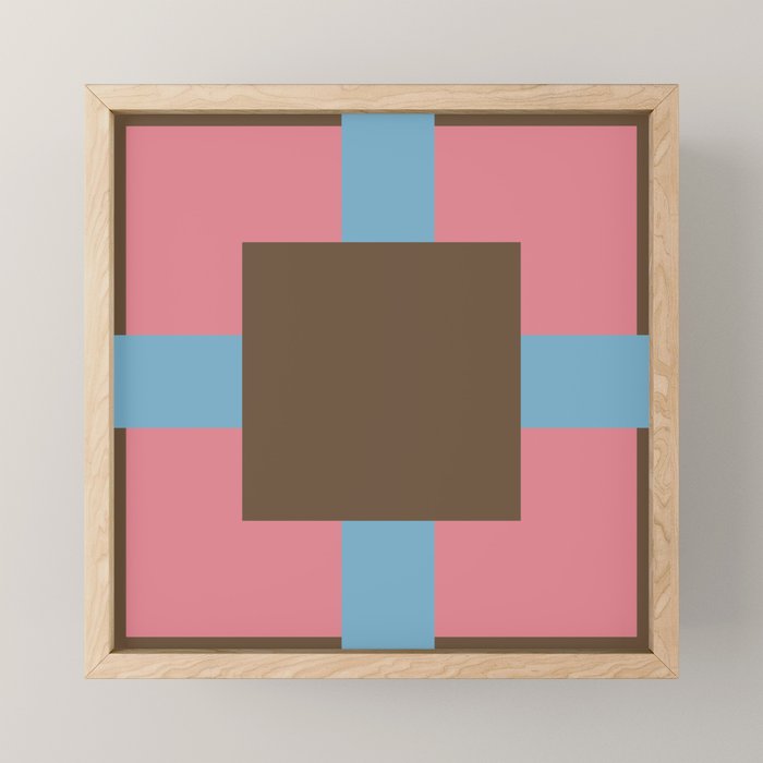 Geometric Warm Revival Block Mini Art Print Gallery Image 1