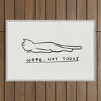 Nope, Not Today Outdoor Rug Gallery Image 1