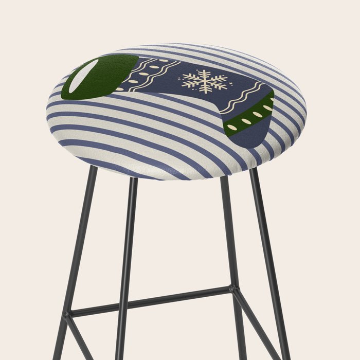 Christmas Stocking Blue Stool Gallery Image 2
