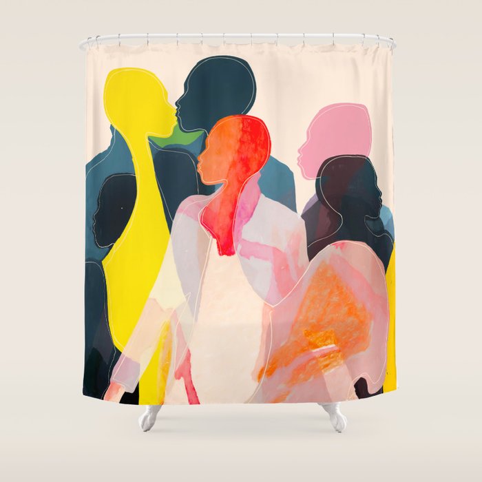 Abstract Figures Shower Curtain Gallery Image 1
