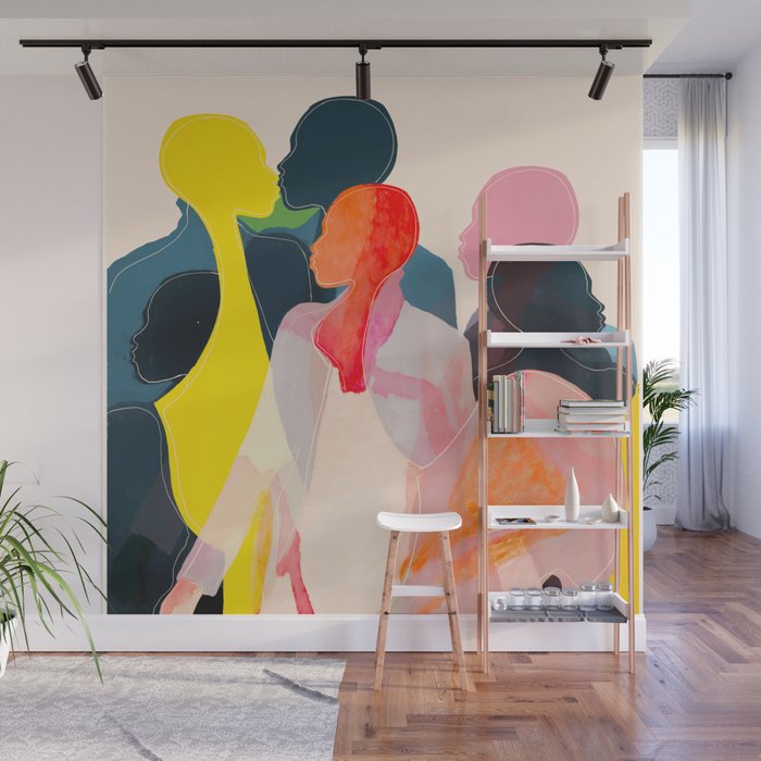 Abstract Figures Wall Mural Gallery Image 1
