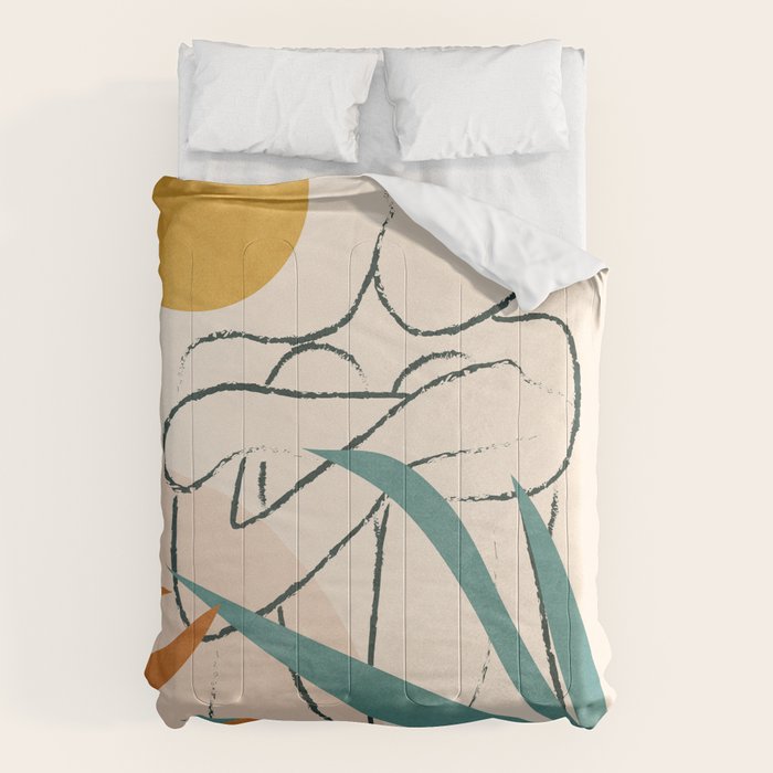 Minimal Line in Nature I Comforter Gallery Image 1