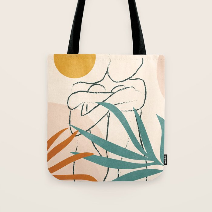 Minimal Line in Nature I Tote Bag Gallery Image 1