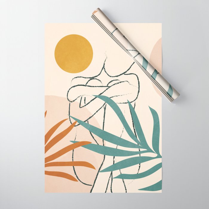 Minimal Line in Nature I Wrapping Paper Gallery Image 1