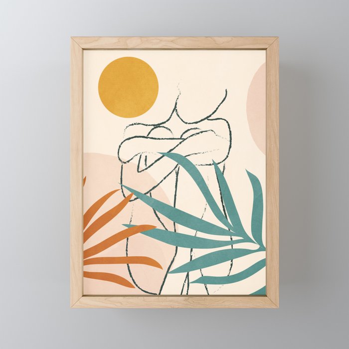 Minimal Line in Nature I Mini Art Print Gallery Image 1