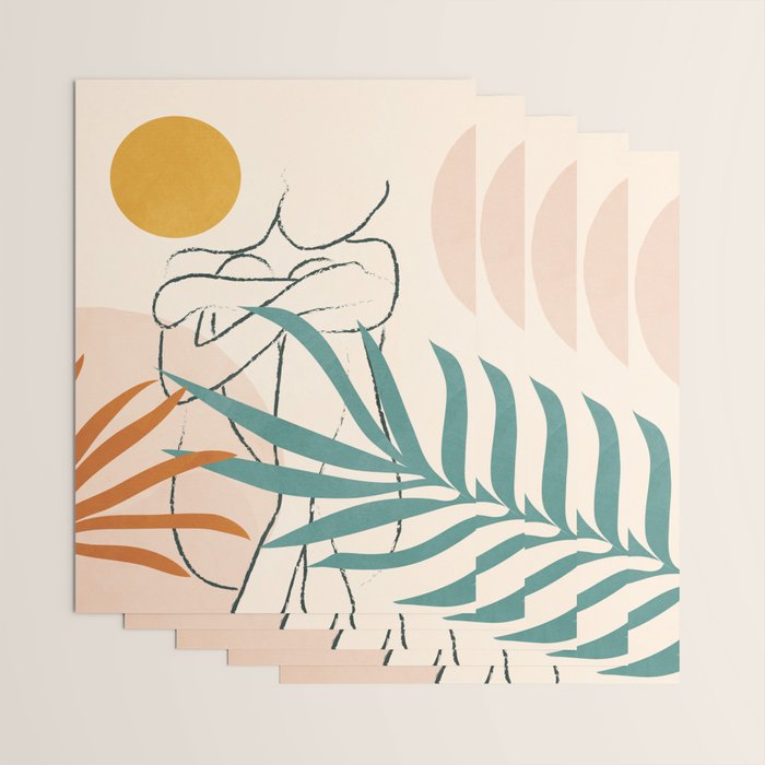 Minimal Line in Nature I Wrapping Paper Gallery Image 3