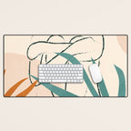 Minimal Line in Nature I Desk Mat Gallery Image 1