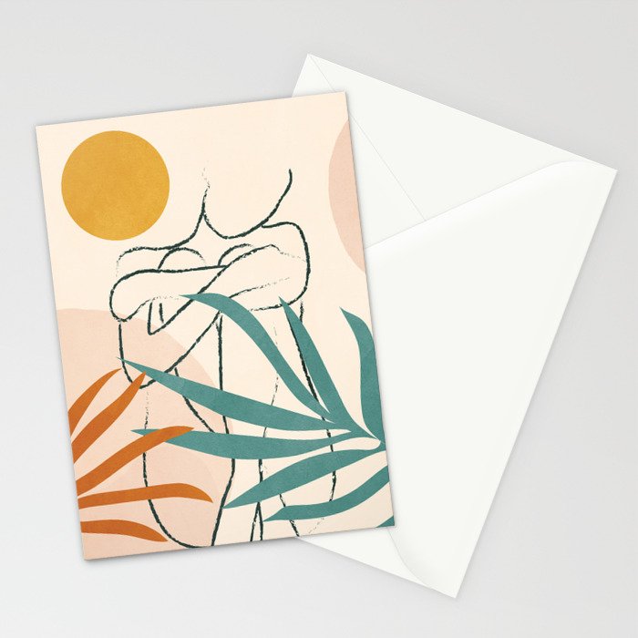 Minimal Line in Nature I Stationery Card Gallery Image 2
