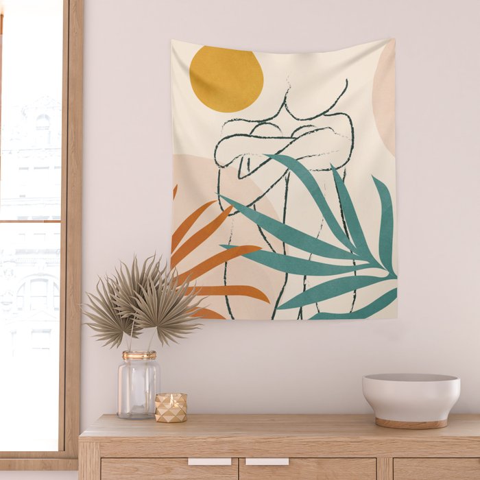 Minimal Line in Nature I Wall Tapestry Gallery Image 2