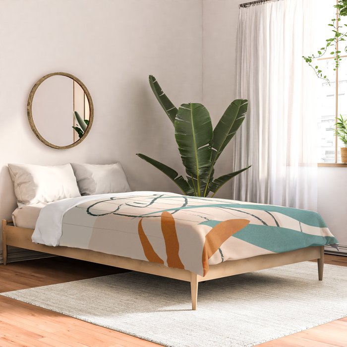 Minimal Line in Nature I Comforter Gallery Image 2