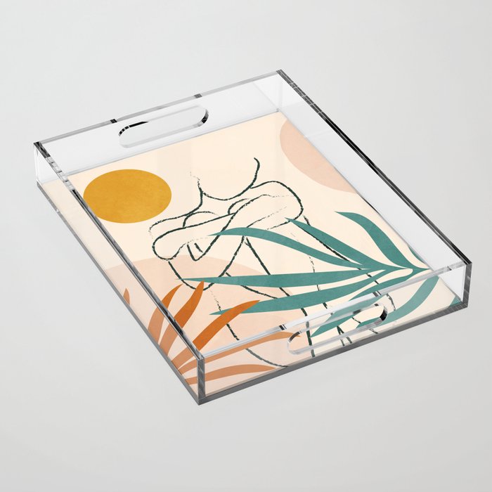 Minimal Line in Nature I Acrylic Tray Gallery Image 1