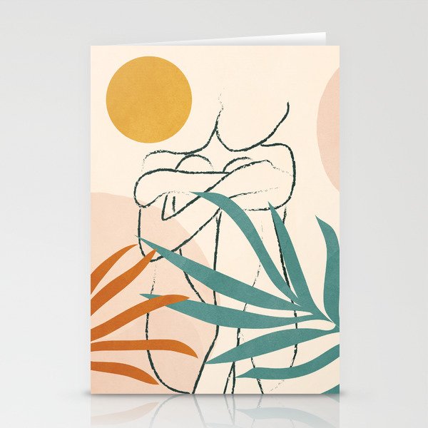 Minimal Line in Nature I Stationery Card Gallery Image 1