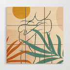 Minimal Line in Nature I Wood Wall Art Gallery Image 1