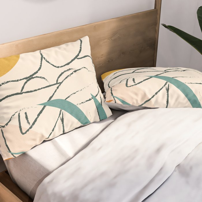 Minimal Line in Nature I Pillow Sham Gallery Image 2