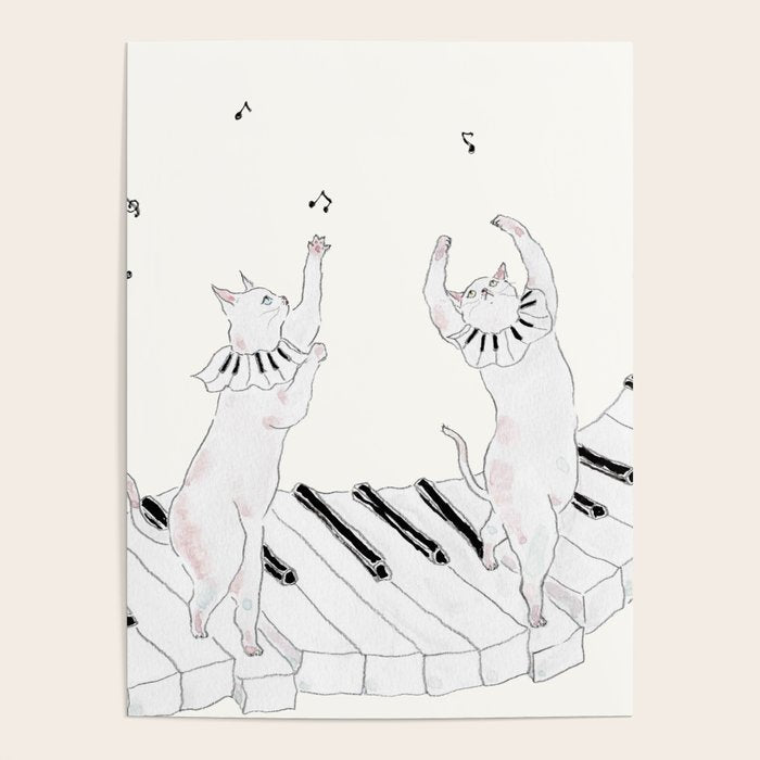 Piano Cats Poster Gallery Image 4