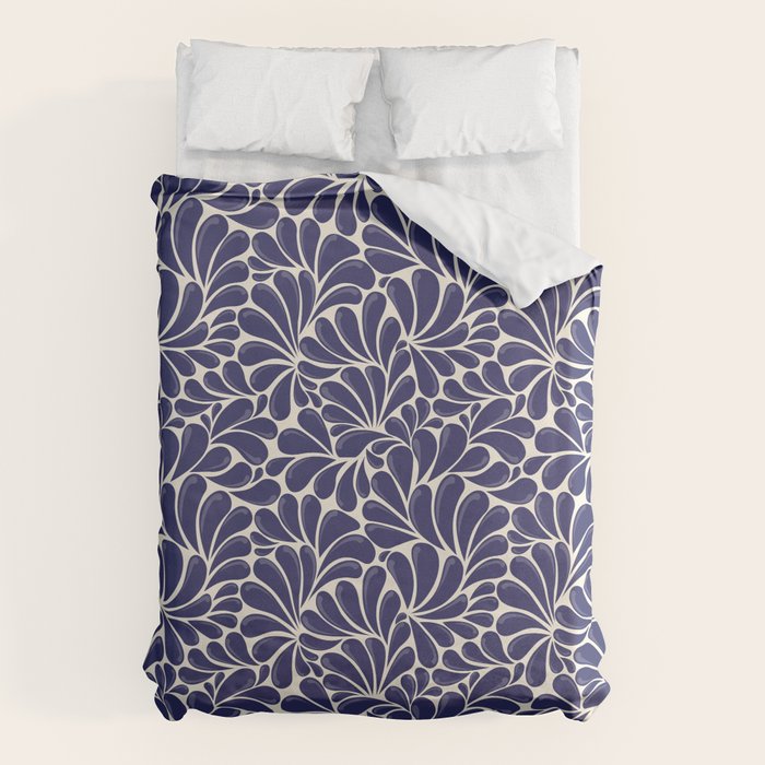 Mexican Talavera Organic Shapes by Akbaly Duvet Cover Gallery Image 6