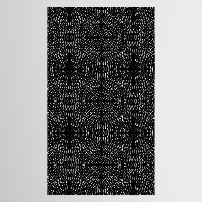 Celestial Stars Art, Black and White, Boho Wall Art Tablecloth Gallery Image 2