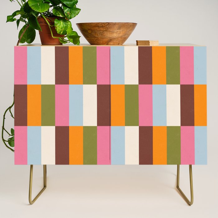 Color Block Stripes Credenza Gallery Image 1