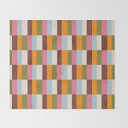 Color Block Stripes Throw Blanket Gallery Image 2