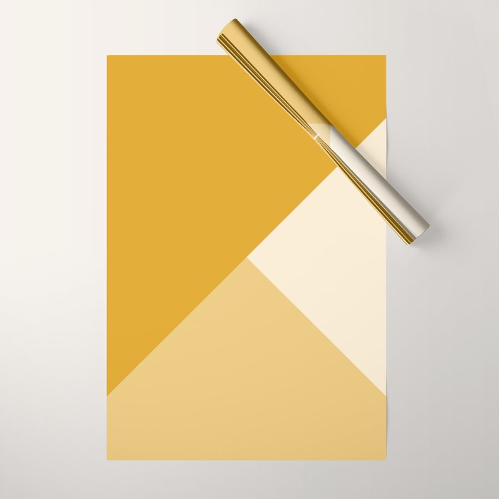 Mustard Tones Wrapping Paper Gallery Image 1