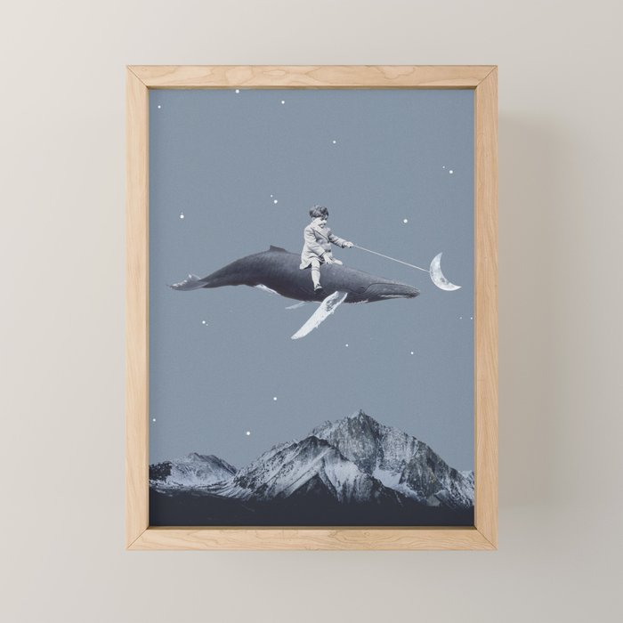 Aim for the moon Mini Art Print Gallery Image 1