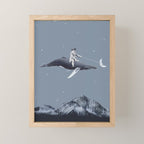 Aim for the moon Mini Art Print Gallery Image 1