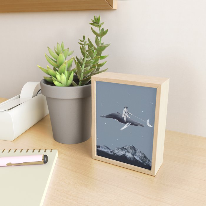 Aim for the moon Mini Art Print Gallery Image 2