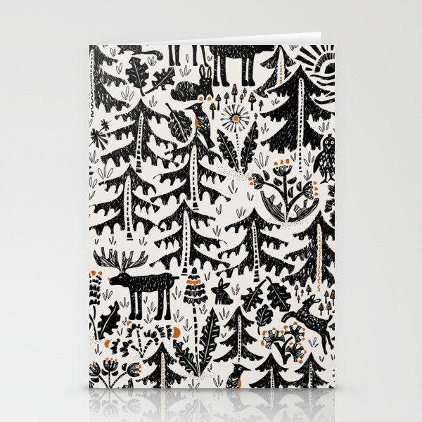 Black Forest light Stationery Card Gallery Image 1