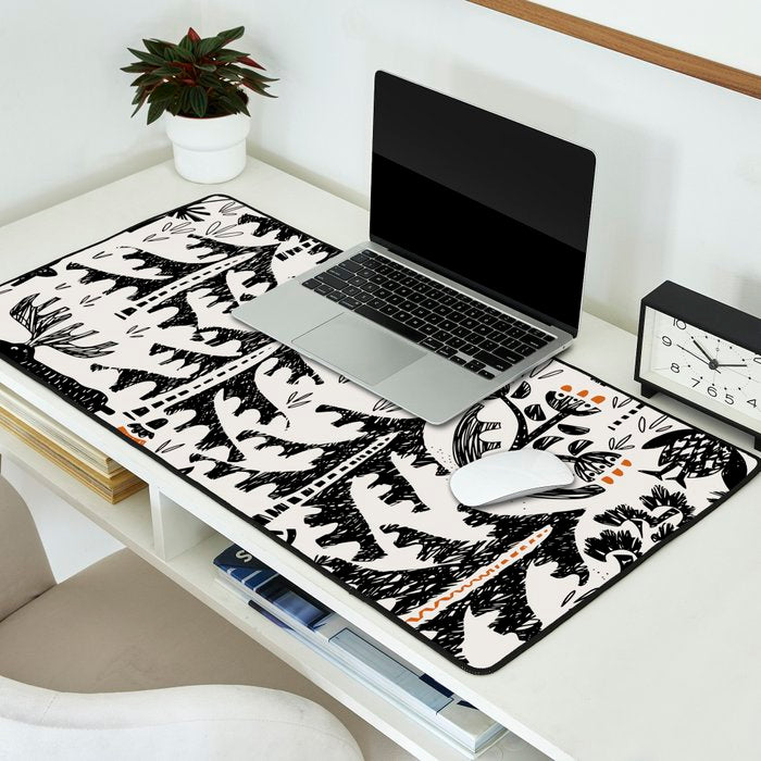 Black Forest light Desk Mat Gallery Image 2